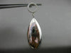 ESTATE LARGE .36CT DIAMOND 14KT WHITE GOLD 3D CIRCLE OF LIFE PEAR SHAPE EARRINGS