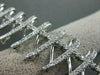 ESTATE WIDE 3.85CT DIAMOND 14K WHITE GOLD FLOATING X DESIGN BRACELET VERY UNIQUE