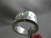 ESTATE WIDE .52CT WHITE & FANCY YELLOW DIAMOND 18KT WHITE GOLD FLOWER LOVE RING