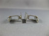 ESTATE LARGE 925 SILVER HANDCRAFTED FILIGREE RECTANGULAR FLOWER CUFFLINKS #21216