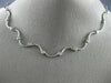 ANTIQUE .88CT DIAMOND 14KT WHITE GOLD BEZEL BY THE YARD STATION NECKLACE #15033