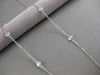 ESTATE 1.20CTW DIAMONDS BY THE YARD 14KT WHITE GOLD STATION NECKLACE 18" #21544