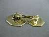 ANTIQUE LARGE 14K YELLOW GOLD OCTAGON HANDCRAFTED DOUBLE SIDED CUFF LINKS #21213
