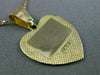 ESTATE 14KT YELLOW GOLD 3D HEART HEALTH GUARD ENGRAVABLE FLOATING PENDANT #25168