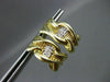 ESTATE .10CT DIAMOND ETCHED 14K Y&W GOLD UMBRELLA HANGING EARRINGS UNIQUE #2788