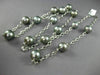ESTATE EXTRA LARGE & LONG 14K WHITE GOLD AAA TAHITIAN PEARL BY THE YARD NECKLACE