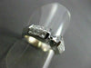 ESTATE 1.18CT DIAMOND 14KT W  PRINCESS INVISIBLE SEMI MOUNT ENGAGEMENT RING #430