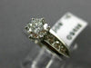 ESTATE 1.26CT ROUND DIAMOND 14KT WHITE GOLD 3D CHANNEL ENGAGEMENT RING #20722