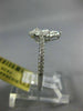 ESTATE LARGE .84CT DIAMOND 18K WHITE GOLD 3D PEAR SHAPED ENGAGEMENT PROMISE RING