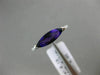 ESTATE .98CT DIAMOND & AAA CUSHION CUT AMETHYST 14KT WHITE GOLD 3D LOVE FUN RING