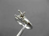 ESTATE .65CT DIAMOND 18KT WHITE GOLD BAGUETTE SEMI MOUNT ENGAGEMENT RING #16577