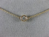 ESTATE .30CT DIAMOND 14KT ROSE GOLD 3D CLASSIC FIVE STONE BY THE YARD NECKLACE