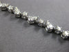 ESTATE 3.84CT DIAMOND 14K WHITE GOLD 3D ROUND CLASSIC MULTI LEAF TENNIS BRACELET