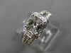 ESTATE .50CT ROUND DIAMOND 14KT WHITE GOLD 3D 4 PRONG SEMI MOUNT ENGAGEMENT RING