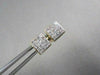 ESTATE 14KT W/Y GOLD .75CT PRINCESS DIAMOND STUD EARRINGS F-G VS SIMPLY THE BEST