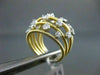 ESTATE LARGE 1.49CT DIAMOND 14KT YELLOW GOLD ETOILE LARGE FUN RING ONE OF A KIND