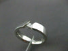 ESTATE WIDE .10CT DIAMOND 14KT WHITE GOLD 3D TENSION SOLITAIRE MEN RING  #14345