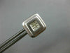 ESTATE LARGE .65CT DIAMOND 14KT WHITE GOLD 3D PRINCESS SQUARE STUD EARRINGS #743