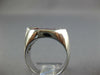3.15CT DIAMOND & AAA RUBY 18KT WHITE GOLD 3D PRINCESS TEAR DROP MENS PINKIE RING