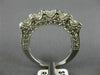 ESTATE 1.93CT DIAMOND 18K WHITE GOLD 3D FIVE STONE DOUBLE SIDED ANNIVERSARY RING