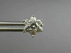 ESTATE .94CT DIAMOND 14KT WHITE GOLD CLASSIC STAR FLOWER CLUSTER EARRINGS #21017