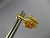 ESTATE WIDE .24CT FANCY YELLOW & PINK DIAMOND 18KT 2 TONE GOLD UMBRELLA EARRINGS