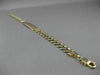 ESTATE LARGE & LONG 14KT YELLOW GOLD CONCAVE CURB ID ENGRAVABLE BRACELET #22868