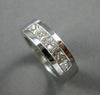 ESTATE 1.25CT DIAMOND 14KT WHITE GOLD 5 STONE PRINCESS ANNIVERSARY RING #16915
