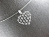 ESTATE .20CT DIAMOND 14KT WHITE GOLD 3D MULTI BAR BY THE YARD FLOATING PENDANT