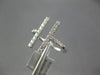 ESTATE WIDE .39CT DIAMOND 18KT WHITE GOLD 3D CLASSIC DOUBLE BAR FUN RING