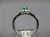 .89CT DIAMOND & AAA EMERALD 14KT WHITE GOLD 3D PEAR SHAPE & ROUND HALO LOVE RING