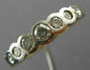ESTATE .50CT DIAMOND 14KT WHITE & YELLOW GOLD 3D PYRAMID ANNIVERSARY RING #22466