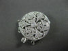 ANTIQUE .31CT DIAMOND 18KT WHITE GOLD ROUND FILIGREE PEARL LOCK AMAZING!! #11716