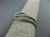 ESTATE .37CT DIAMOND 18KT WHITE GOLD MULTI ROW INFINITY SEMI ETERNITY LOVE RING