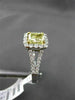 ESTATE 1.76CT GIA FANCY YELLOW DIAMOND 18K TWO TONE GOLD CLASSIC ENGAGEMENT RING