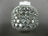 ESTATE LARGE 3.0CT DIAMOND 14KT WHITE GOLD ETOILE FILIGREE CLUSTER LOVE RING