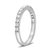 .50CT DIAMOND PLATINUM WHITE GOLD ROUND SEMI ETERNITY WEDDING ANNIVERSARY RING