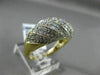 ESTATE WIDE 1CT DIAMOND 14KT YELLOW GOLD CRISS CROSS MILGRAIN ANNIVERSARY RING