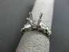 ESTATE .35CT DIAMOND 14K TWO TONE GOLD 6 PRONG SEMI MOUNT ENGAGEMENT RING #23412