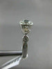 ESTATE .50CT WHITE & BLUE DIAMOND 14KT WHITE GOLD 3D ROUND & SQUARE PROMISE RING