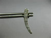 ESTATE .22CT DIAMOND 14KT WHITE GOLD 3D CLASSIC JOURNEY HANGING STUD EARRINGS