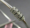 ESTATE .70CT DIAMOND 14KT WHITE GOLD 3D MOVABLE CIRCLE OF LIFE BANGLE BRACELET