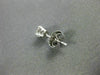 ESTATE .60CT DIAMOND 14KT WHITE GOLD 3D CLASSIC FOUR PRONG STUD EARRINGS #22074