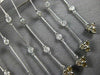 EXTRA LARGE 4.51CT WHITE & CHOCOLATE FANCY DIAMOND 18KT WHITE GOLD FLOWER BROOCH