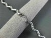 ESTATE 1.20CT DIAMOND 14KT WHITE GOLD 3D BY THE YARD WAVE PAVE TENNIS BRACELET