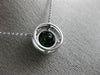 ESTATE 2.14CT DIAMOND & AAA GREEN GARNET 14KT WHITE GOLD CLASSIC ROUND NECKLACE