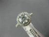 GIA CERTIFIED 1.82CT DIAMOND 14KT WHITE GOLD CLASSIC DOUBLE HALO ENGAGEMENT RING