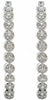 EXTRA LARGE 2.02CT DIAMOND 18KT WHITE GOLD 3D MULTI FLOWER HOOP HANGING EARRINGS