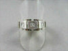 WIDE 7mm HAND CRAFTED .45CT F VVS DIAMOND 14KT WHITE GOLD MENS WEDDING BAND !!!!