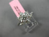 ESTATE LARGE 1.07CT ROUND DIAMOND 18KT WHITE GOLD 3D FLOWER STAR ENGAGEMENT RING